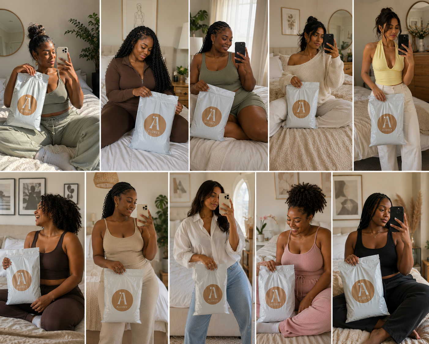 Customers around South Africa unboxing their Alorey mystery bags